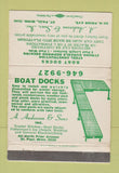 Matchbook Cover - Boat Docks St Paul MN A Anderson 40 Strike