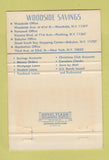 Matchbook Cover - Woodside Savings and Loan NY Flushing Babylon 40 Strike