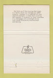 Matchbook Cover - Long's of Lansing Restaurant MI 40 Strike
