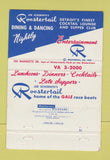 Matchbook Cover - Schoenith's Roostertail Detroit MI 40 Strike