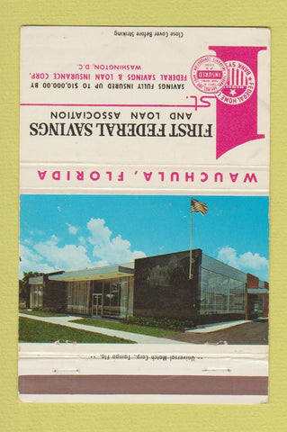 Matchbook Cover - First Federal Savings Wauchula FL 40 Strike