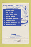 Matchbook Cover - First Federal Savings Wauchula FL 40 Strike