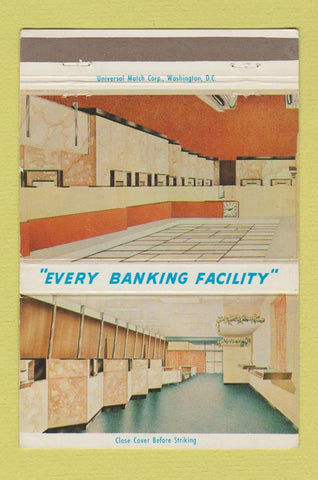Matchbook Cover - Liberty National Bank Washington DC 40 Strike