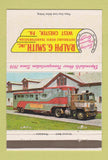 Matchbook Cover - Ralph Smith Trucking Horses West Chester PA 40 Strike