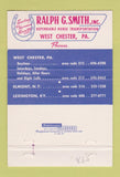 Matchbook Cover - Ralph Smith Trucking Horses West Chester PA 40 Strike