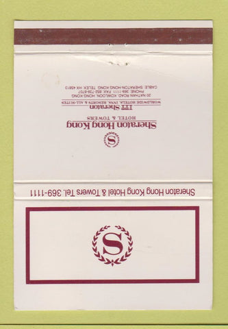Matchbook Cover - Sheraton Hong Kong Hotel WORN 40 Strike