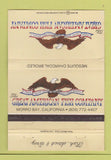 Matchbook Cover - Great American Fish Company Morro Bay CA WORN 40 Strike