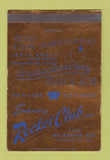 Matchbook Cover - Sakowicz Rocket Club Milwaukee WI WEAR SAMPLE 40 Strike