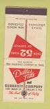 Matchbook Cover - Dallas Title Guaranty TX 30 Strike