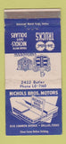 Matchbook Cover - Nichols Bros Dodge Plymouth Dallas TX WEAR 30 Strike