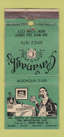 Matchbook Cover - Cavanagh's New York City WEAR 30 Stick
