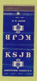 Matchbook Cover - KSJB Radio Jamestown Fargo KCJB Minot ND WORN 30 Stick