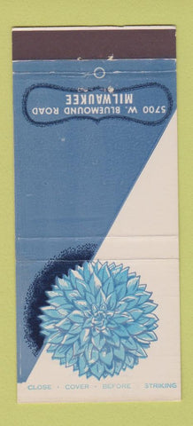 Matchbook Cover - Blue Dahlia Supper Club Milwaukee WI 30 Stick