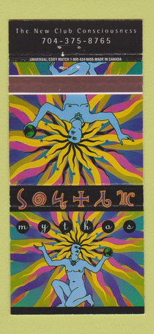 Matchbook Cover - South Mythos Club Charloote NC 30 Strike