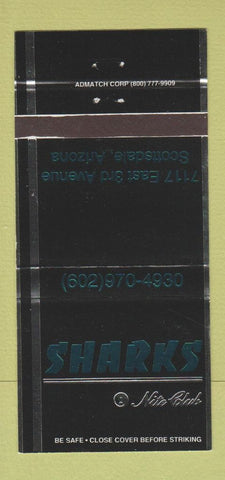 Matchbook Cover - Sharks Nite Club Scottsdale AZ 30 Strike