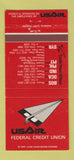 Matchbook Cover - USAIR Federal Credit Union Pittsburgh PA 30 Strike