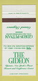 Matchbook Cover - The Gideon Putnam Hotel Saratoga Springs NY 30 Strike