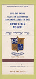 Matchbook Cover - Layton State Bank Milwaukee WI 30 Strike