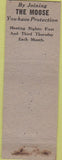 Matchbook Cover - Matchbook Cover Moose Lodge Lebanon PA