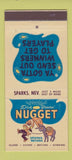 Matchbook Cover - Dick Graves' Nugget Casino Sparks NV 30 Stick