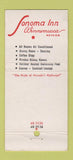 Matchbook Cover - Sonoma Inn Winnemucca NV WEAR 30 Stick