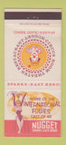Matchbook Cover - Nugget Casino Reno Sparks NV girlie clown 30 Strike