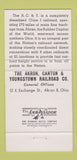 Matchbook Cover - Akron Canton Youngstown Railroad AC&Y 30 Strike