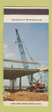 Matchbook Cover - Bladwin Lima Hamilton Cranes Lima OH Full Length 30 Strike