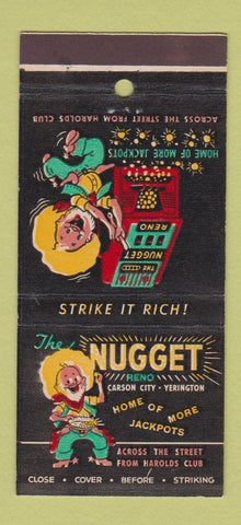 Matchbook Cover - Nugget Casino Reno NV 30 Stick