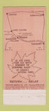 Matchbook Cover - Banff Chair Lift Skiing AB 21 Strike Feature