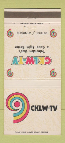 Matchbook Cover - CKLW TV Detroit MI Windsor ON 30 Strike