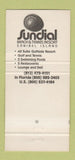 Matchbook Cover - Sundial Beach Tennis Resort Sanibel Island FL WEAR 30 Strike