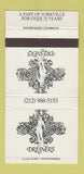 Matchbook Cover - Dresner's New York City 30 Strike