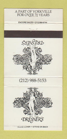 Matchbook Cover - Dresner's New York City 30 Strike