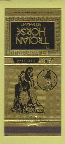 Matchbook Cover - Trojan Horse Restaurant Holiday Inn Silver Spring MD 30 Strike