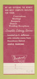 Matchbook Cover - Code 30 Lounge Sentinel Center Detroit MI 30 Strike