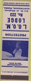 Matchbook Cover - Matchbook Cover Moose Lodge Huntingdon PA