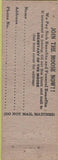 Matchbook Cover - Matchbook Cover Moose Lodge Huntingdon PA