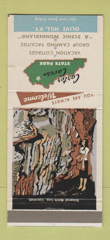 Matchbook Cover - Carter Caves State Park Olive Hill KY 30 Strike