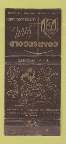 Matchbook Cover - Roarsegold Inn CA WEAR 30 Stick