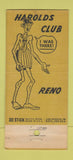 Matchbook Cover - Harolds Club Casino Reno NV Indian #2 30 Stick