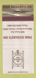 Matchbook Cover - Poor Richard's Inn Melbourne Beach FL 30 Strike