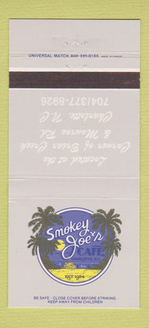 Matchbook Cover - Smokey Joe's Cafe Charlotte NC 30 Strike