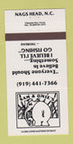 Matchbook Cover - Sam & Omie's Nags Head NC 30 Strike