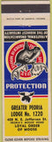 Matchbook Cover - Matchbook Cover Moose Lodge Peoria IL