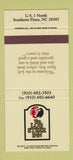 Matchbook Cover - The Lob Steer Inn Southern Pines NC 30 Strike