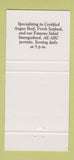 Matchbook Cover - The Lob Steer Inn Southern Pines NC 30 Strike