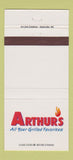 Matchbook Cover - Arthur's Restaurant Asheville NC 30 Strike