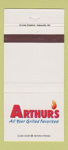 Matchbook Cover - Arthur's Restaurant Asheville NC 30 Strike
