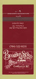 Matchbook Cover - Bourbon Street Station Charlotte NC 30 Strike